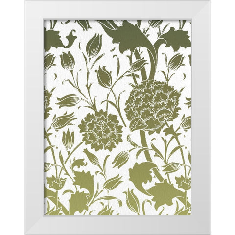 Motif 2 White Modern Wood Framed Art Print by Allen, Kimberly