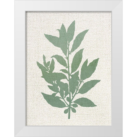 Linen Branches 1 White Modern Wood Framed Art Print by Allen, Kimberly