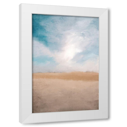 Desert Sands White Modern Wood Framed Art Print by Allen, Kimberly