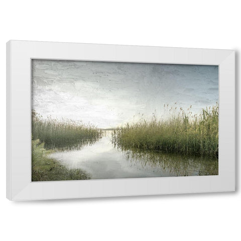 Marsh White Modern Wood Framed Art Print by Allen, Kimberly