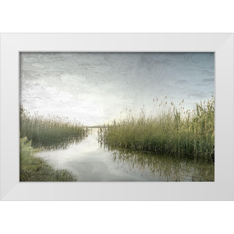 Marsh White Modern Wood Framed Art Print by Allen, Kimberly