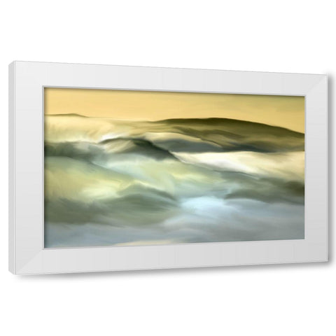 Over The Hills White Modern Wood Framed Art Print by Allen, Kimberly