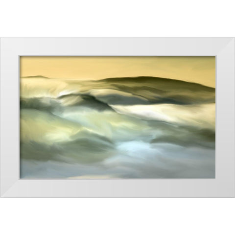Over The Hills White Modern Wood Framed Art Print by Allen, Kimberly