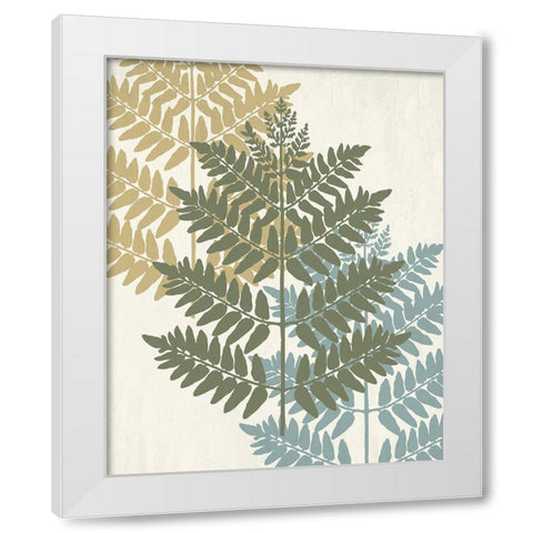 Threes 1 White Modern Wood Framed Art Print by Allen, Kimberly