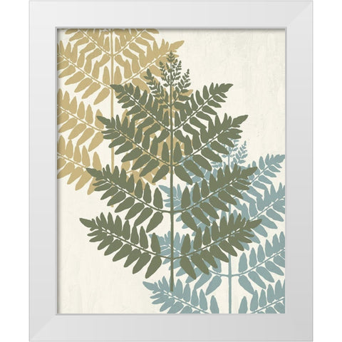Threes 1 White Modern Wood Framed Art Print by Allen, Kimberly