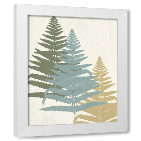 Threes 2 White Modern Wood Framed Art Print by Allen, Kimberly