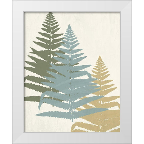 Threes 2 White Modern Wood Framed Art Print by Allen, Kimberly