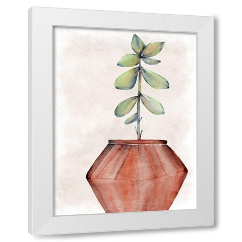 Succulent Plant 2 White Modern Wood Framed Art Print by Allen, Kimberly