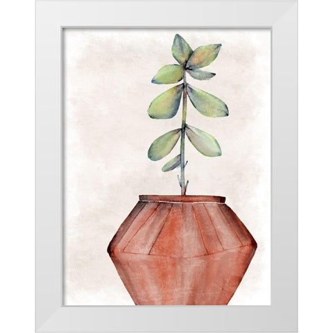 Succulent Plant 2 White Modern Wood Framed Art Print by Allen, Kimberly