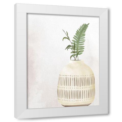 Stone Vase 3 White Modern Wood Framed Art Print by Allen, Kimberly