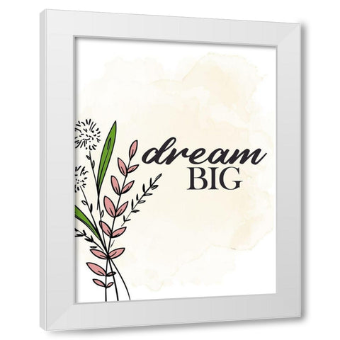 Dream White Modern Wood Framed Art Print by Allen, Kimberly