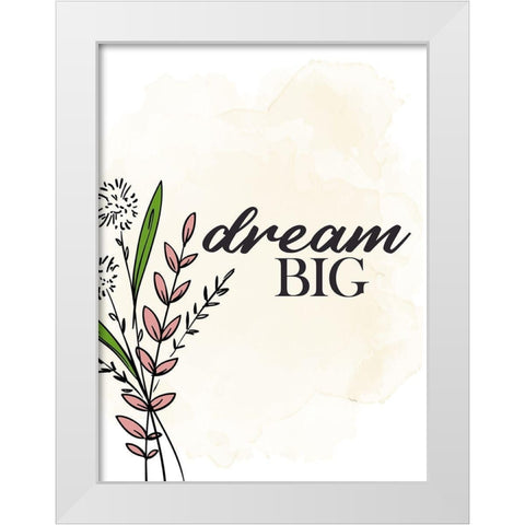 Dream White Modern Wood Framed Art Print by Allen, Kimberly