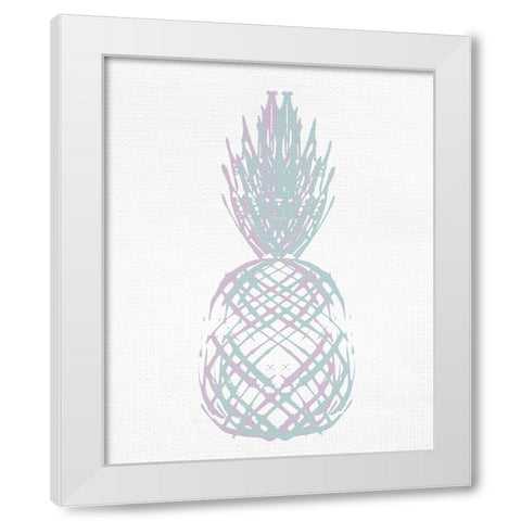Pineapple Layers 2 White Modern Wood Framed Art Print by Allen, Kimberly