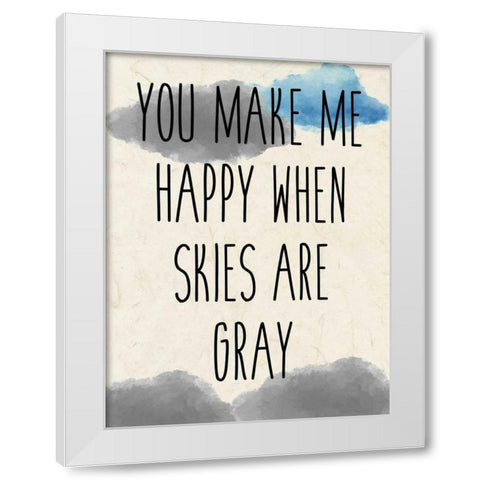 Sunshine B White Modern Wood Framed Art Print by Allen, Kimberly