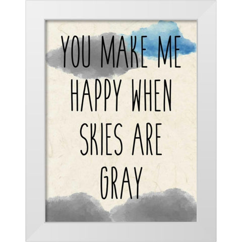 Sunshine B White Modern Wood Framed Art Print by Allen, Kimberly