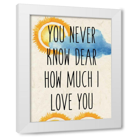 Sunshine C White Modern Wood Framed Art Print by Allen, Kimberly