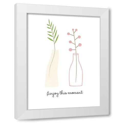 This Moment White Modern Wood Framed Art Print by Allen, Kimberly