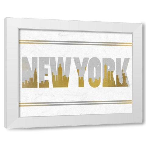 Travel A White Modern Wood Framed Art Print by Allen, Kimberly