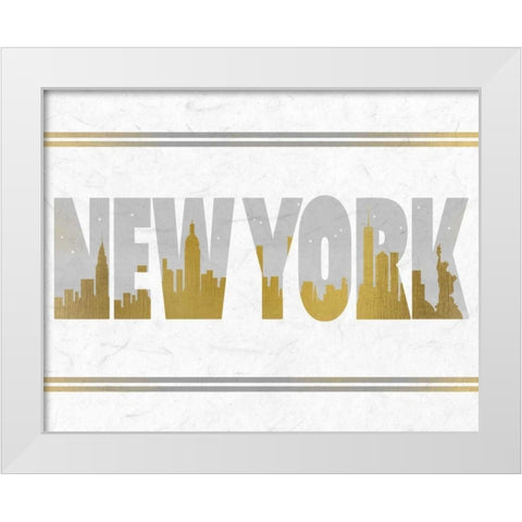 Travel A White Modern Wood Framed Art Print by Allen, Kimberly