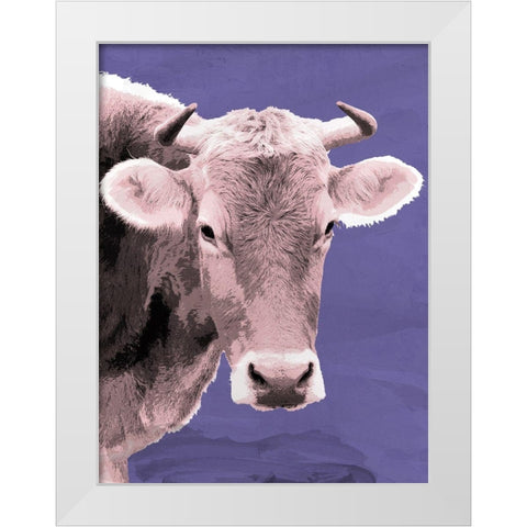 Bess White Modern Wood Framed Art Print by Allen, Kimberly
