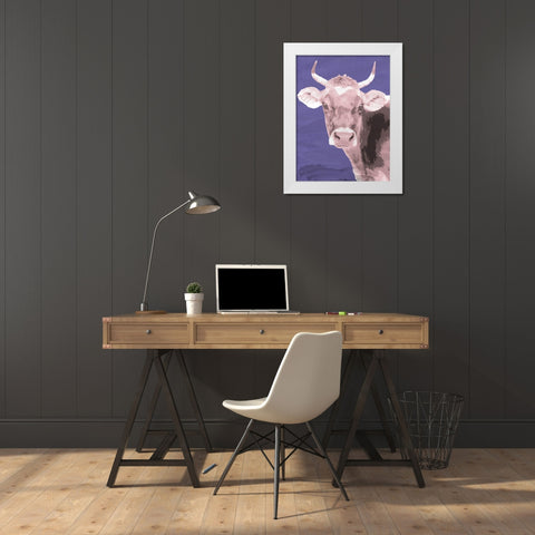 Brown Jersey White Modern Wood Framed Art Print by Allen, Kimberly