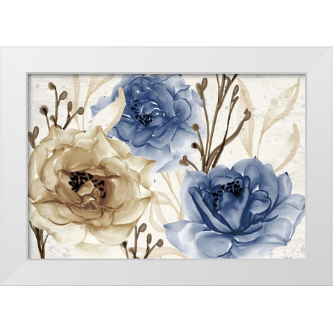 Blooming White Modern Wood Framed Art Print by Allen, Kimberly