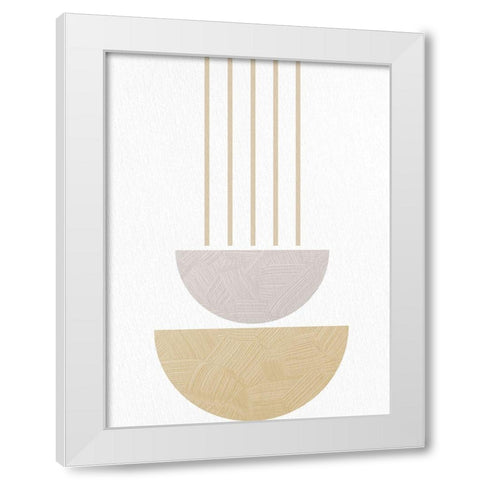 Textured Mid 1 White Modern Wood Framed Art Print by Allen, Kimberly
