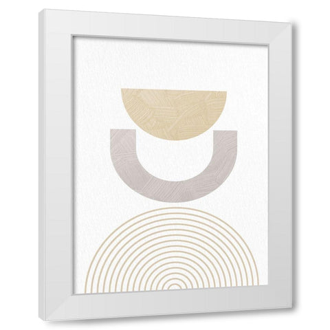 Textured Mid 2 White Modern Wood Framed Art Print by Allen, Kimberly