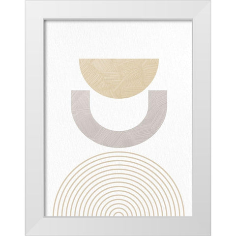 Textured Mid 2 White Modern Wood Framed Art Print by Allen, Kimberly