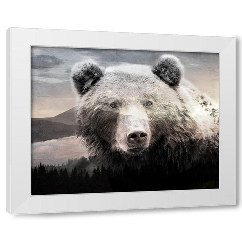 Bear Mountain White Modern Wood Framed Art Print by Allen, Kimberly