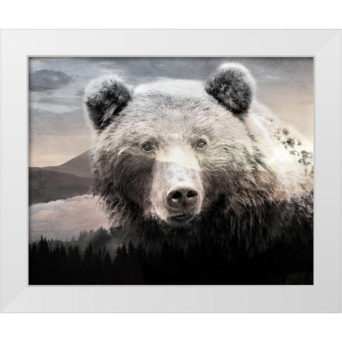 Bear Mountain White Modern Wood Framed Art Print by Allen, Kimberly