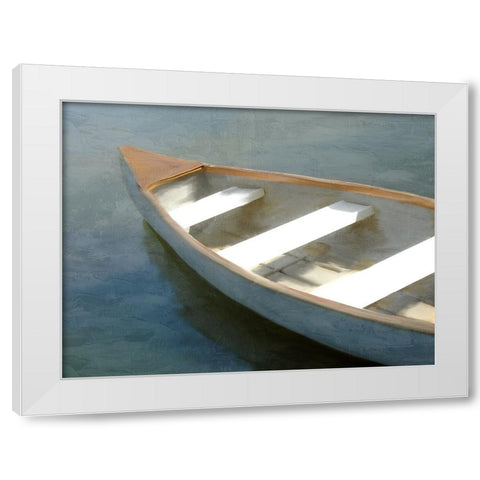 Canoe Time White Modern Wood Framed Art Print by Allen, Kimberly