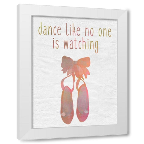 Dance A White Modern Wood Framed Art Print by Allen, Kimberly
