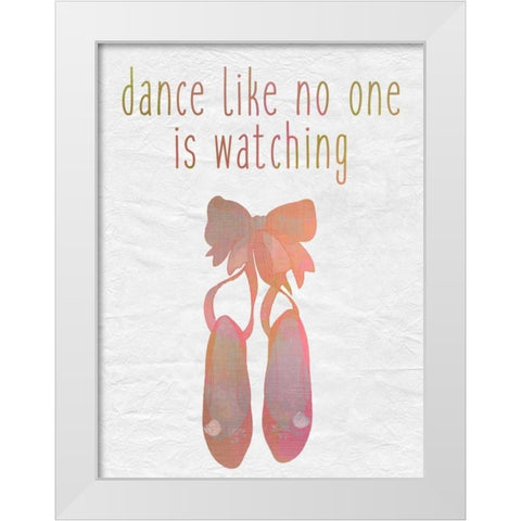 Dance A White Modern Wood Framed Art Print by Allen, Kimberly