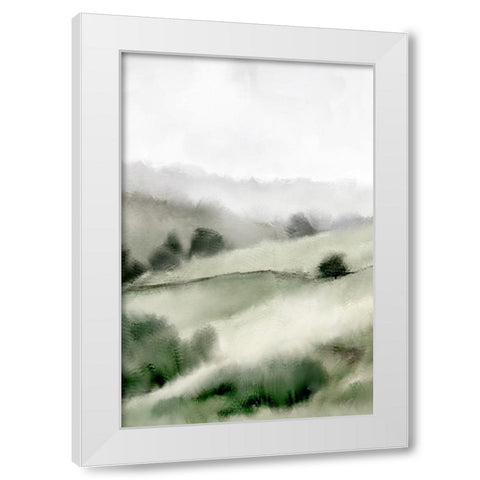Hillside White Modern Wood Framed Art Print by Allen, Kimberly