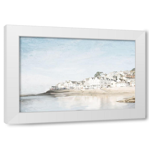 Edge Of The Water White Modern Wood Framed Art Print by Allen, Kimberly