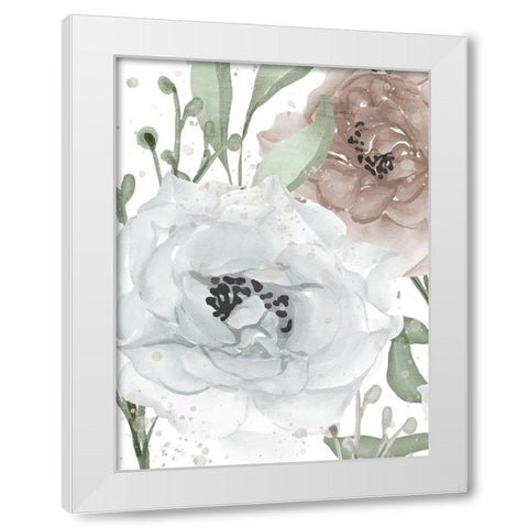Floral Bloom Panel 1 White Modern Wood Framed Art Print by Allen, Kimberly