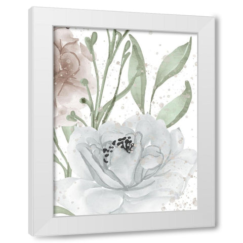 Floral Bloom Panel 2 White Modern Wood Framed Art Print by Allen, Kimberly