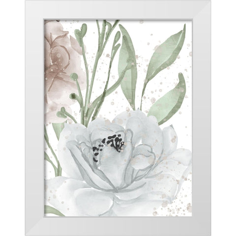Floral Bloom Panel 2 White Modern Wood Framed Art Print by Allen, Kimberly