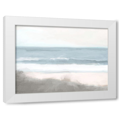 At the Sea White Modern Wood Framed Art Print by Allen, Kimberly