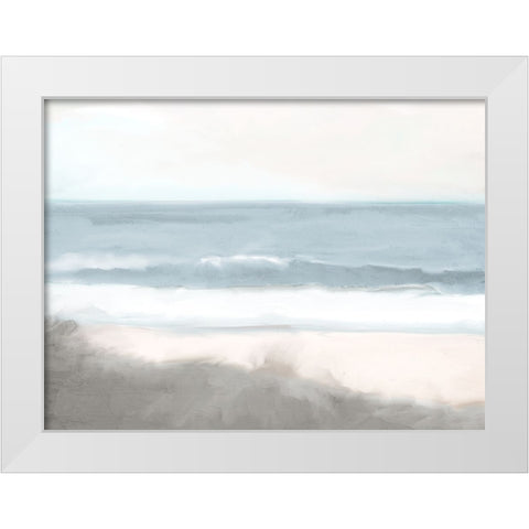 At the Sea White Modern Wood Framed Art Print by Allen, Kimberly