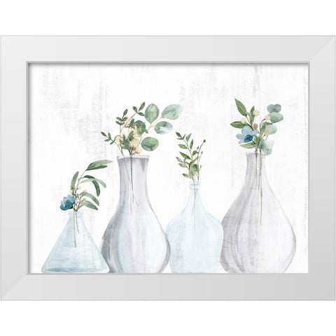 All Four White Modern Wood Framed Art Print by Allen, Kimberly