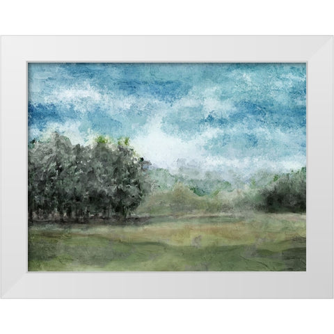 Countryside 1 White Modern Wood Framed Art Print by Allen, Kimberly