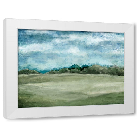 Countryside 2 White Modern Wood Framed Art Print by Allen, Kimberly