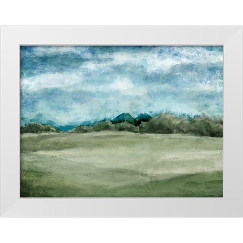 Countryside 2 White Modern Wood Framed Art Print by Allen, Kimberly