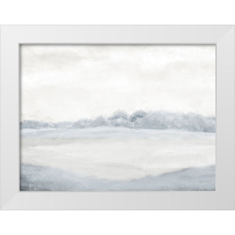 Distance White Modern Wood Framed Art Print by Allen, Kimberly