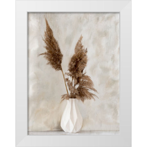 Pampass Vase White Modern Wood Framed Art Print by Allen, Kimberly