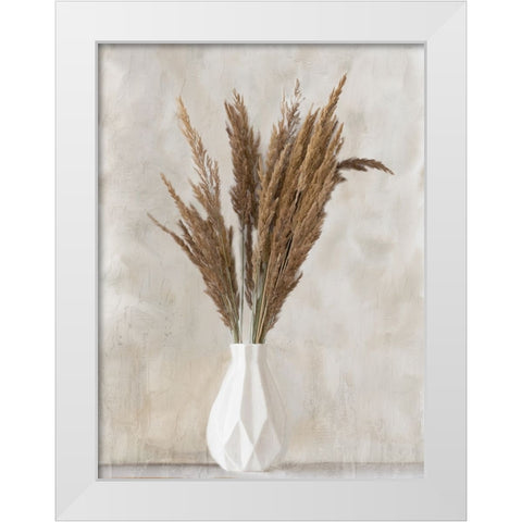 Pampass Vase 2 White Modern Wood Framed Art Print by Allen, Kimberly