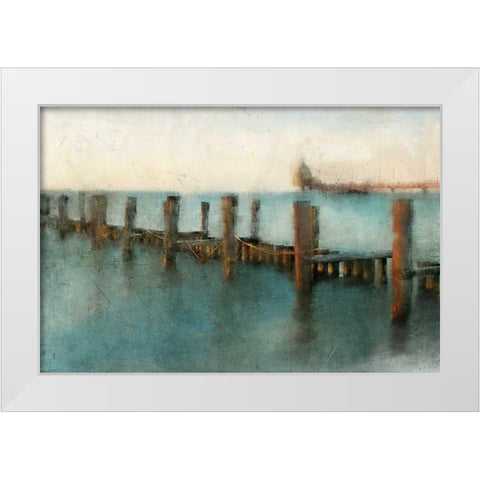 A Day at the Pier White Modern Wood Framed Art Print by Allen, Kimberly