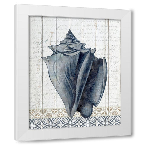 Shells 2 White Modern Wood Framed Art Print by Allen, Kimberly